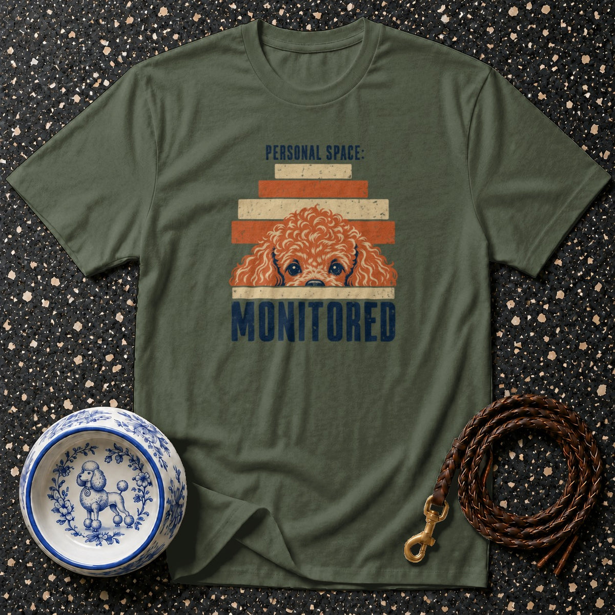Personal Space Monitored Poodle T-Shirt