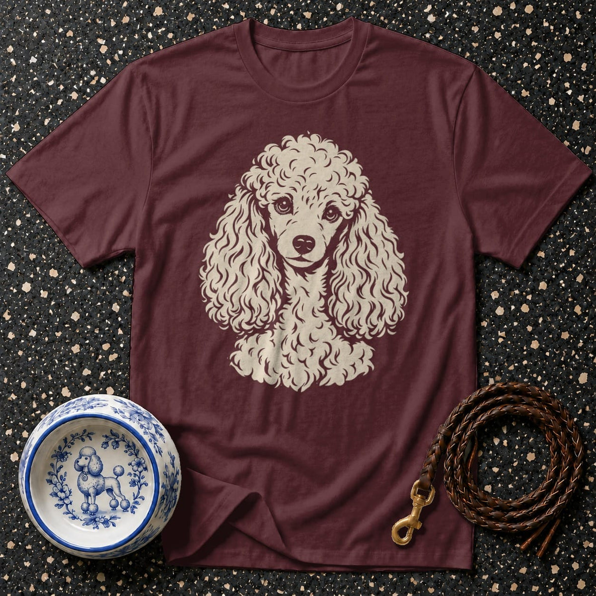 T-shirt Chic Poodle Portrait T-Shirt Poodle Portrait T-Shirt | Premium Dog Apparel