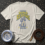 Light gray t-shirt with "Poodle Mind Reading Club" text and poodle graphic.