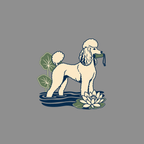 T-shirt Vintage Water Poodle T-Shirt Poodle Zen T-Shirt | Premium Dog Apparel