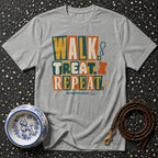 T-shirt Poodle Walk Treat Repeat T-Shirt Poodle Routine Graphic T-Shirt | Premium Apparel