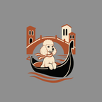 Poodle's Venetian Voyage T-Shirt Poodle Gondola T-Shirt | Premium Dog Apparel