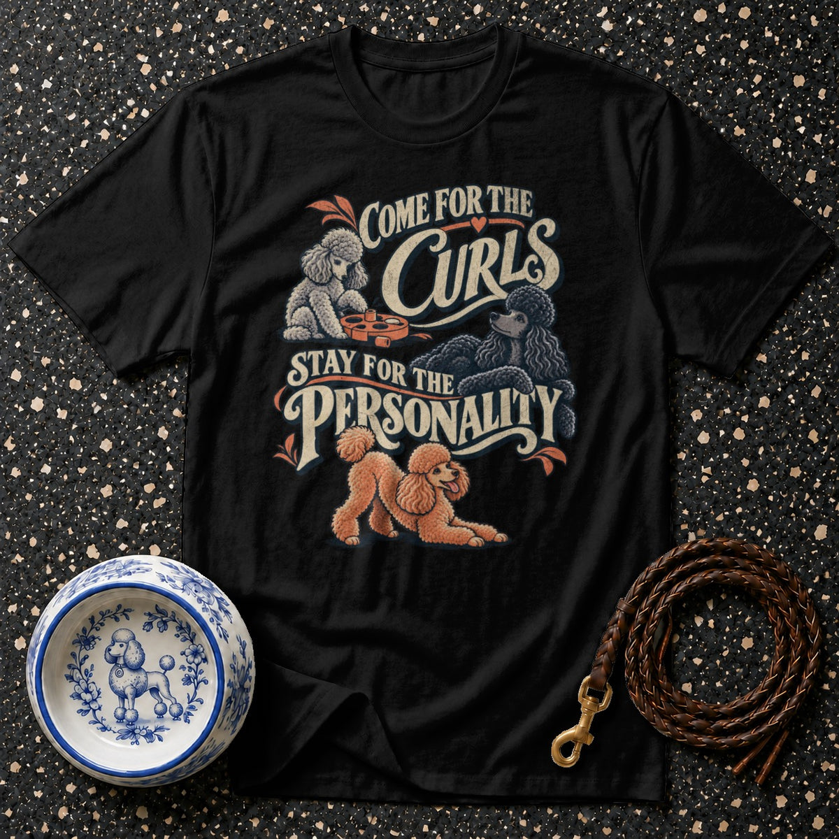 Poodle Curls & Personality T-Shirt