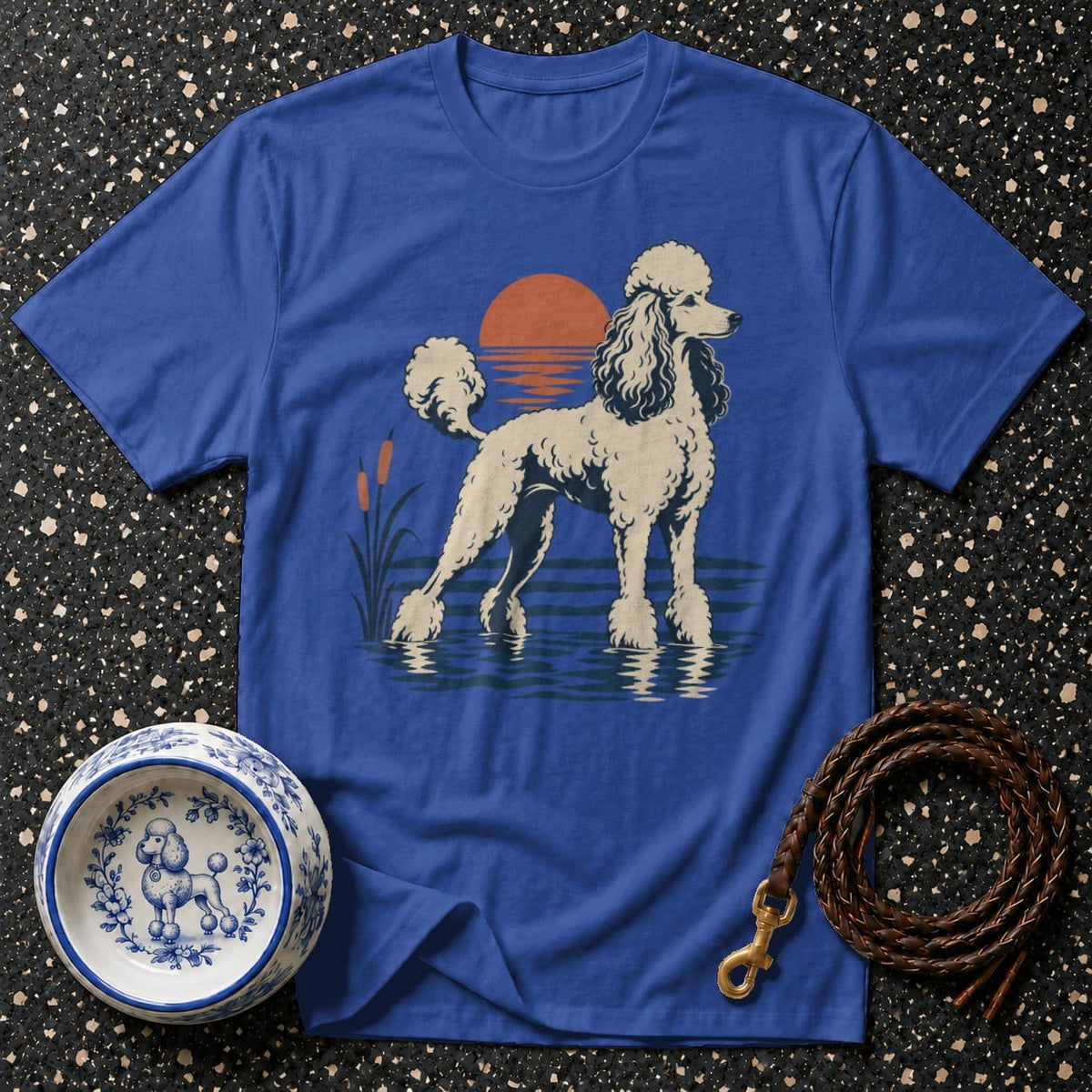 T-shirt Sunset Poodle Heritage T-Shirt Poodle Sunset T-Shirt | Premium Dog Apparel