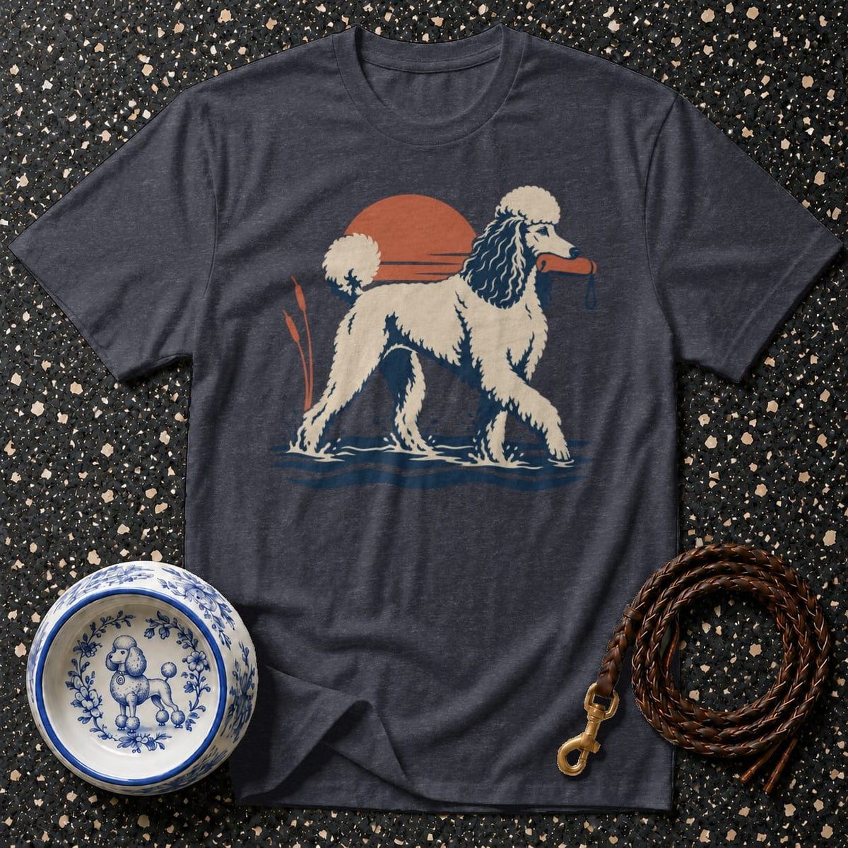 T-shirt Retro Poodle Retriever T-Shirt Vintage Poodle T-Shirt | Retro Dog Graphic Tee