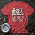 T-shirt Soft Curls Sharp Opinions Retro T-Shirt Soft Curls Sharp Opinions T-Shirt | Poodle Lover Gift
