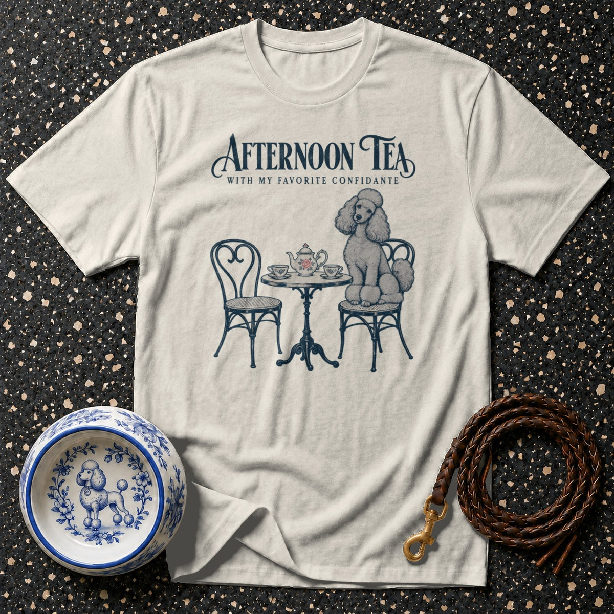 Afternoon Tea Poodle T-Shirt