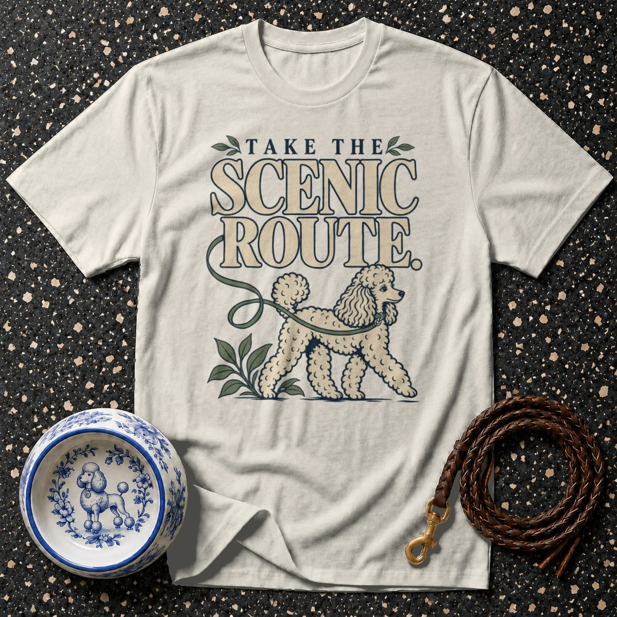 T-shirt Take The Scenic Route Poodle T-Shirt Take the Scenic Route Poodle T-Shirt | Premium Apparel