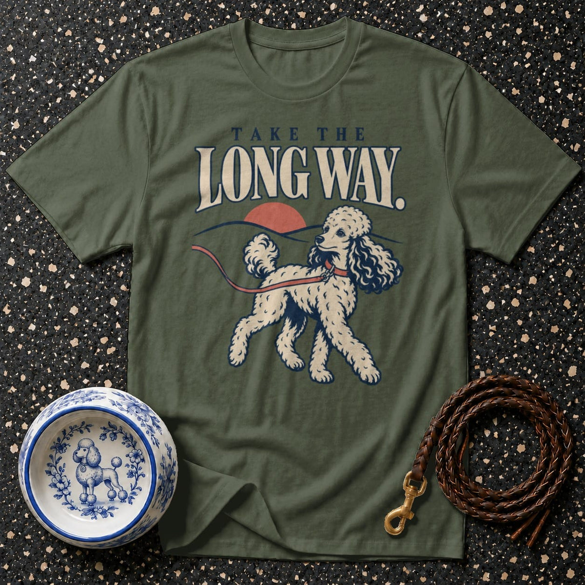 T-shirt Take The Long Way Poodle T-Shirt Take The Long Way Poodle T-Shirt | Premium Dog Apparel