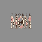 T-shirt Retro Floral Poodle Mom T-Shirt Poodle Mom T-Shirt | Floral Dog Lover Apparel