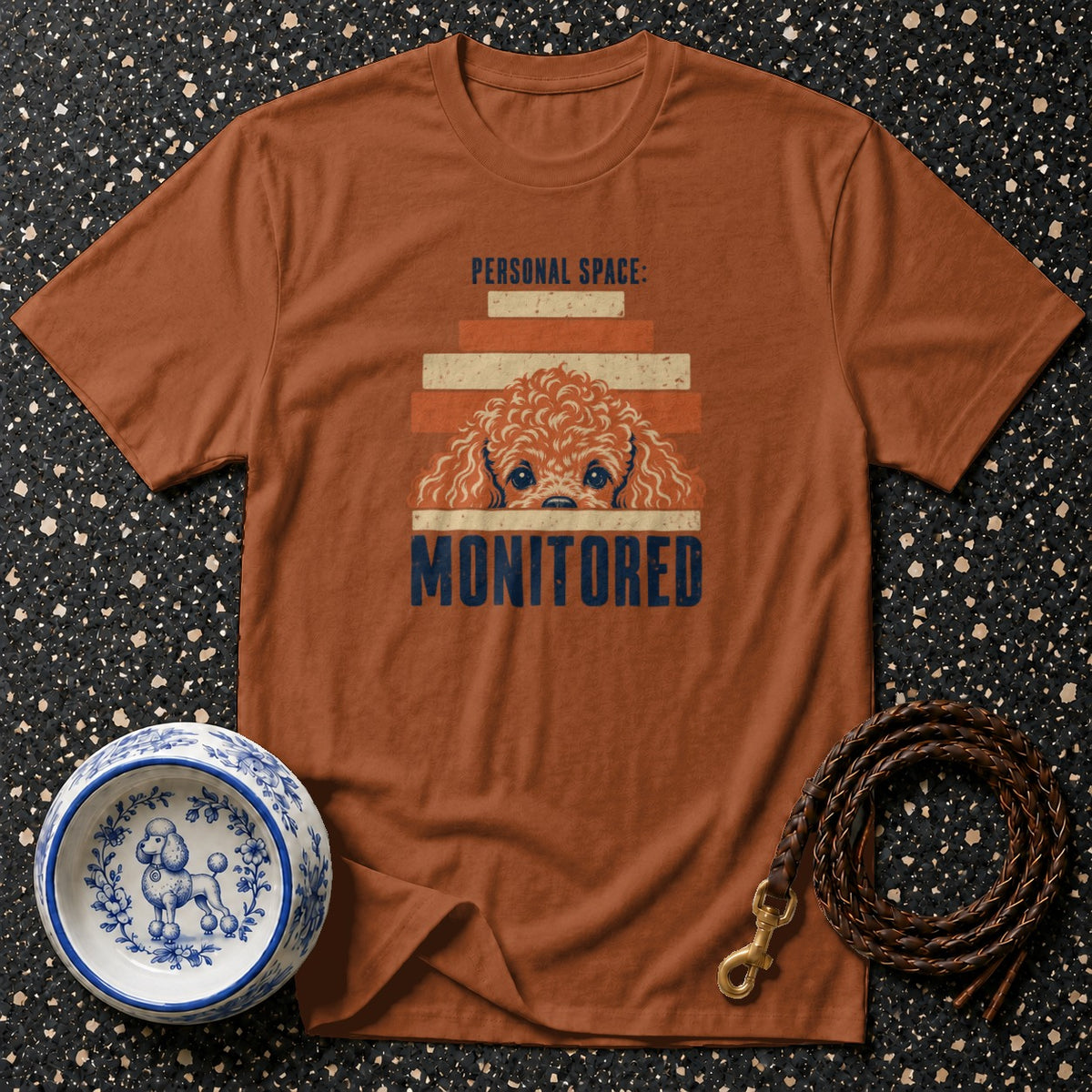 Personal Space Monitored Poodle T-Shirt