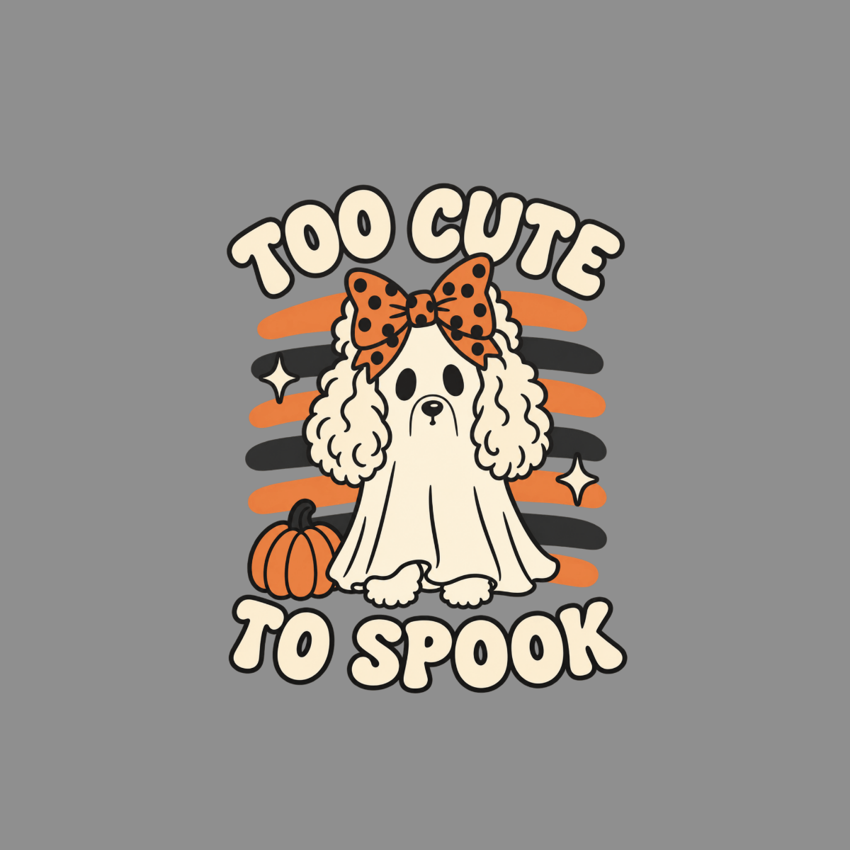 T-shirt Too Cute To Spook Poodle T-Shirt Too Cute To Spook Dog Ghost T-Shirt | Premium Apparel