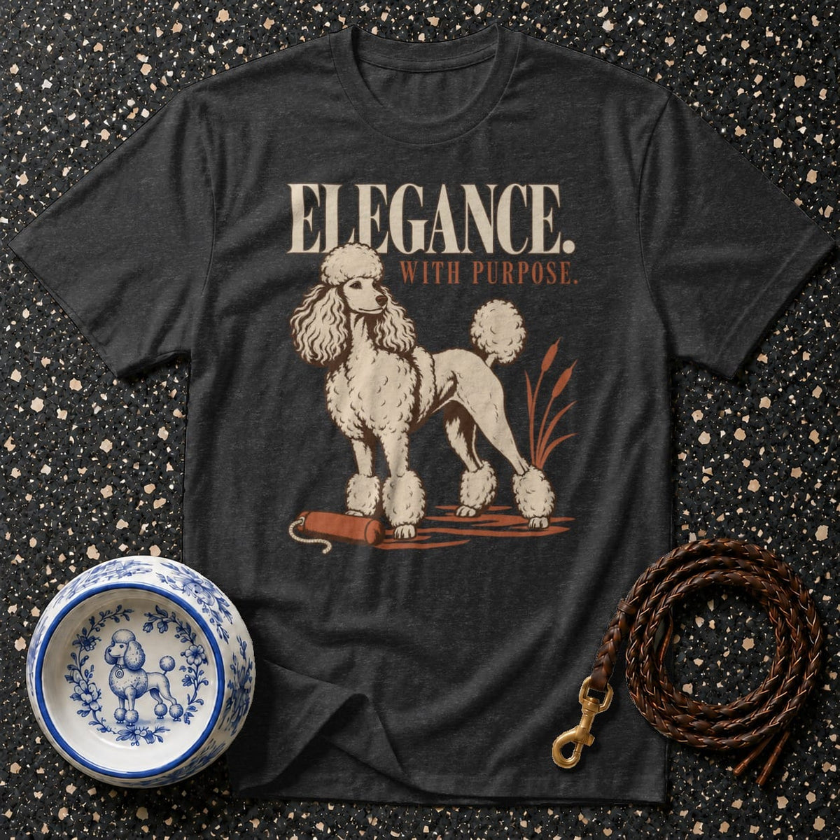 T-shirt Elegance With Purpose Poodle T-Shirt Poodle "Elegance with Purpose" T-Shirt | Premium Apparel