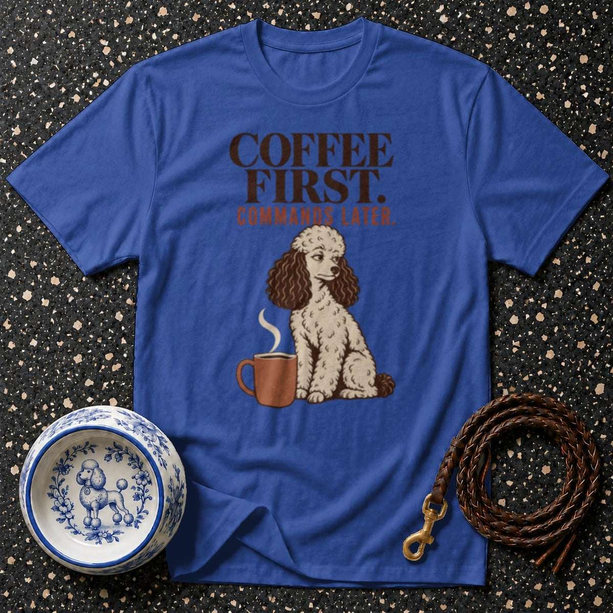 T-shirt Coffee First Poodle T-Shirt Coffee First Poodle T-Shirt | Premium Dog Apparel
