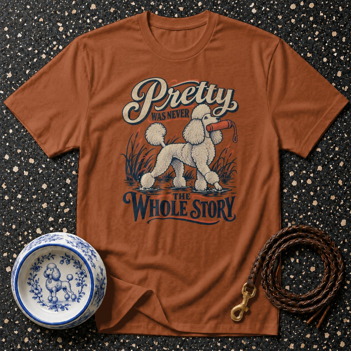Pretty Hunting Poodle T-Shirt