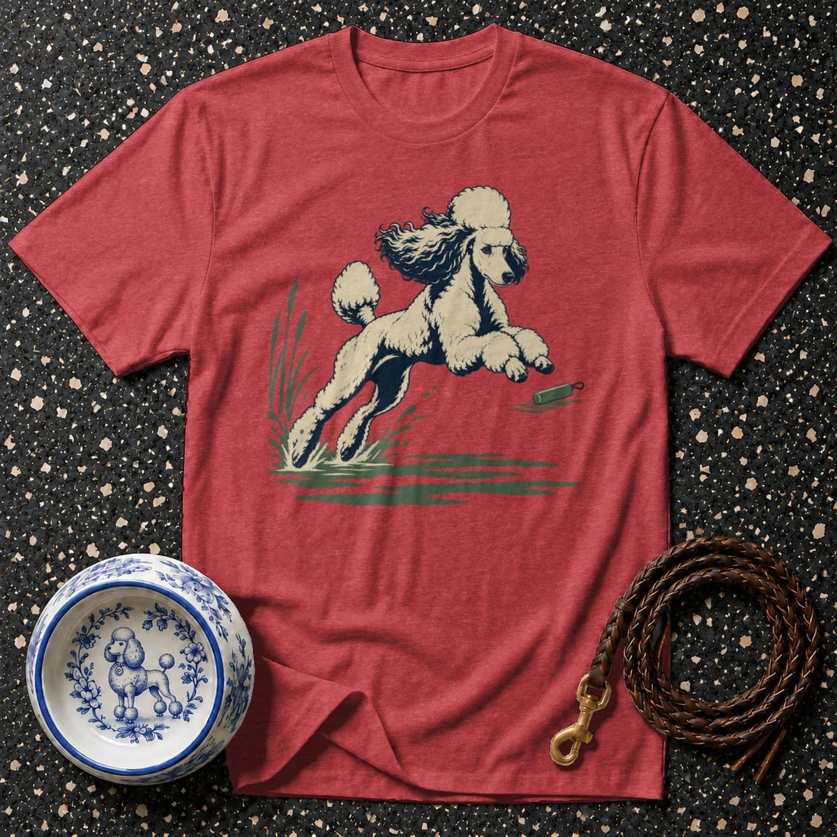 T-shirt Vintage Water Retriever Poodle T-Shirt Vintage Poodle T-Shirt | Retro Dog Graphic Tee