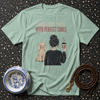 T-shirt Poodle Curls and Coffee T-Shirt Poodle Mom Coffee T-Shirt | Perfect Curls