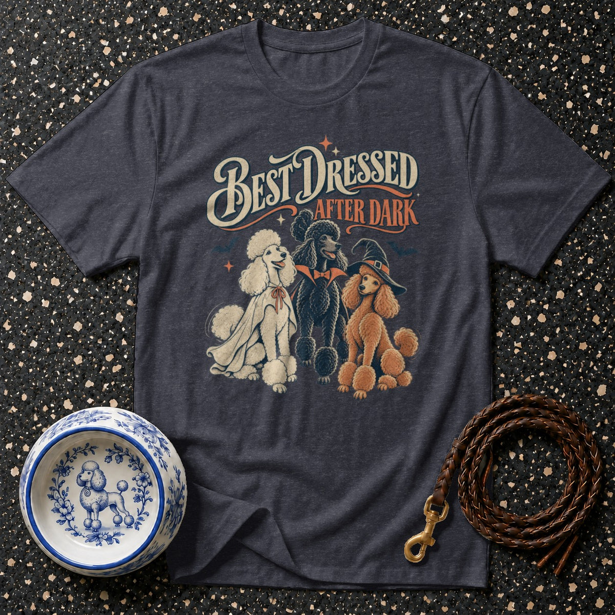 Best Dressed After Dark Poodle T-Shirt