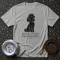 Grey t-shirt with black poodle graphic and "Respectfully Disapproving" text.