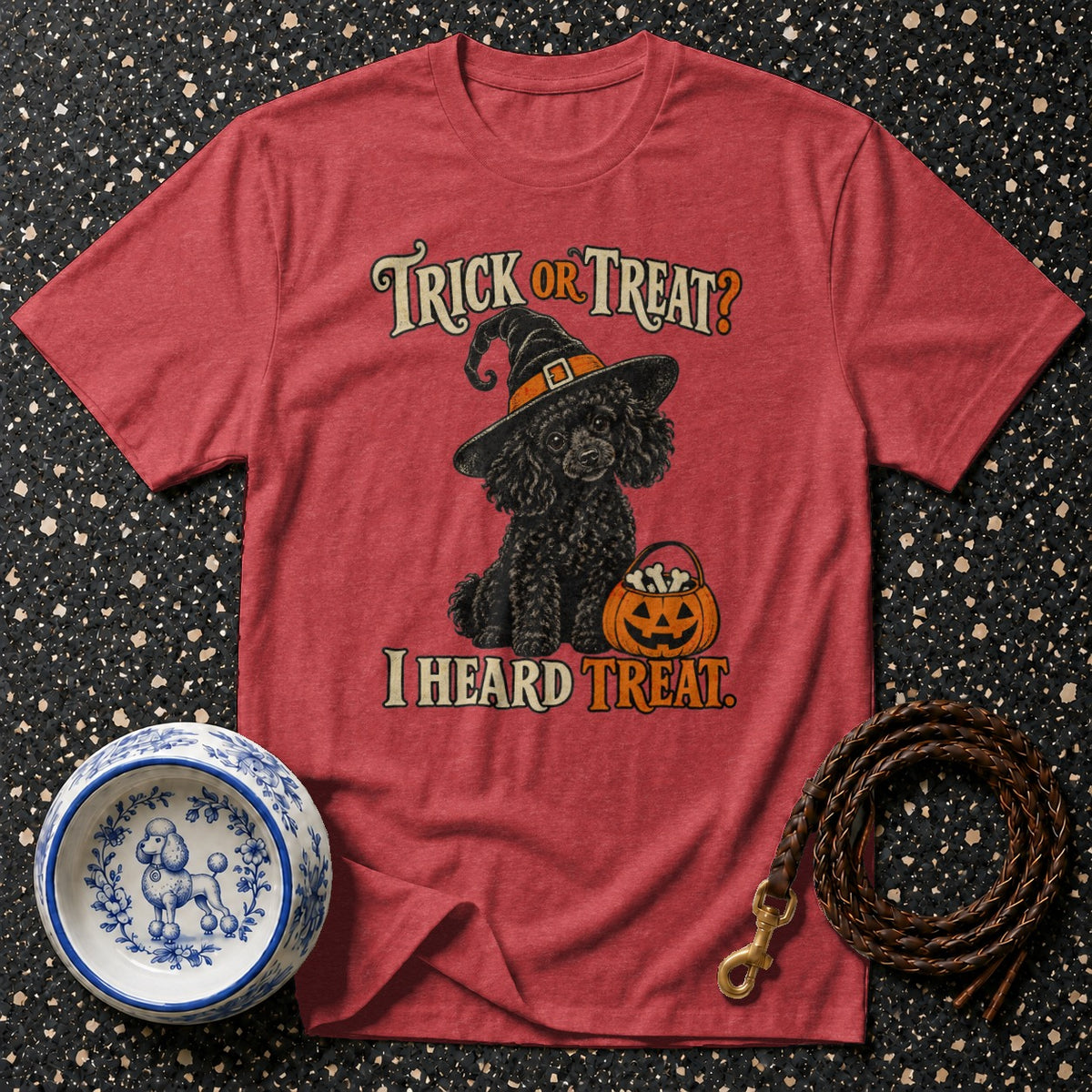 Trick Or Treat Poodle T-Shirt