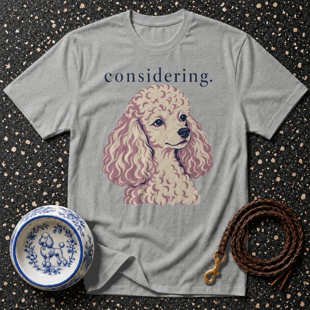 T-shirt Considering Poodle T-Shirt Poodle 'Considering' T-Shirt | Premium Dog Apparel