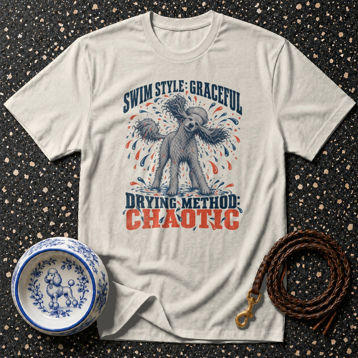 Graceful Chaotic Poodle T-Shirt