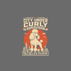 T-shirt Poodle City Supervisor Urban Tee City Under Curly Supervision T-Shirt | Poodle Lover Gift