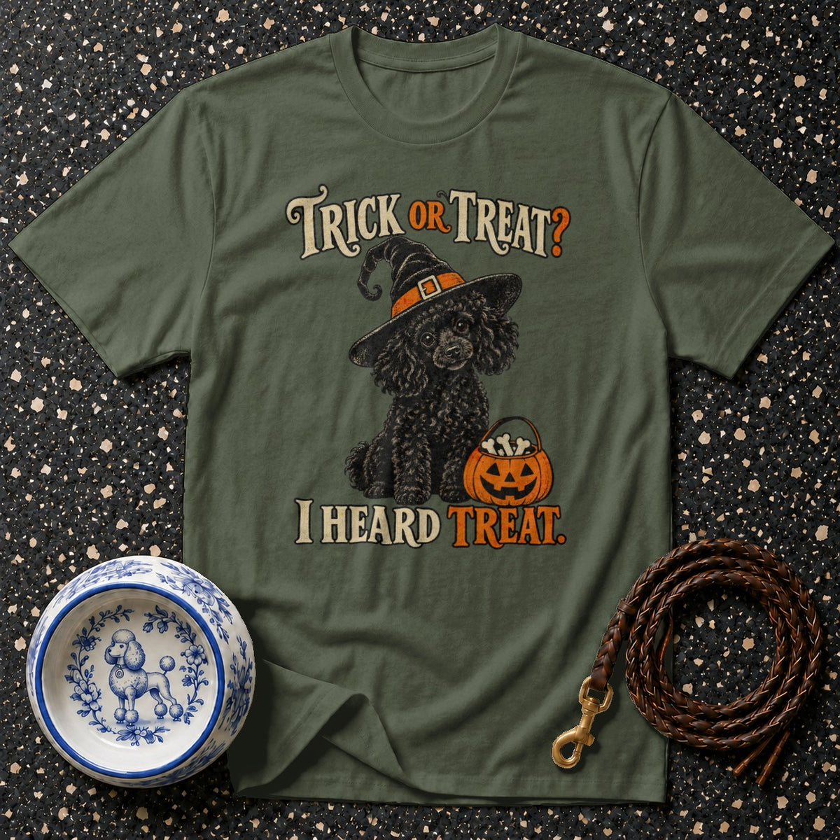 Trick Or Treat Poodle T-Shirt