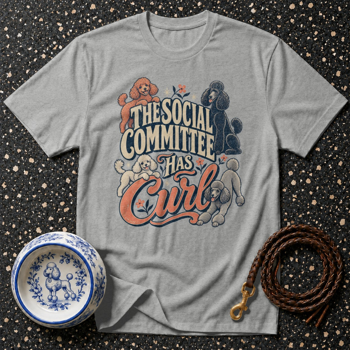 Social Committee Poodle T-Shirt
