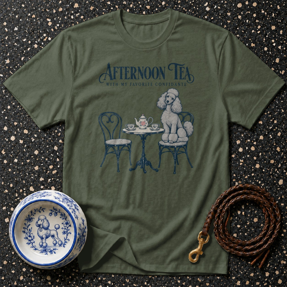 Afternoon Tea Poodle T-Shirt