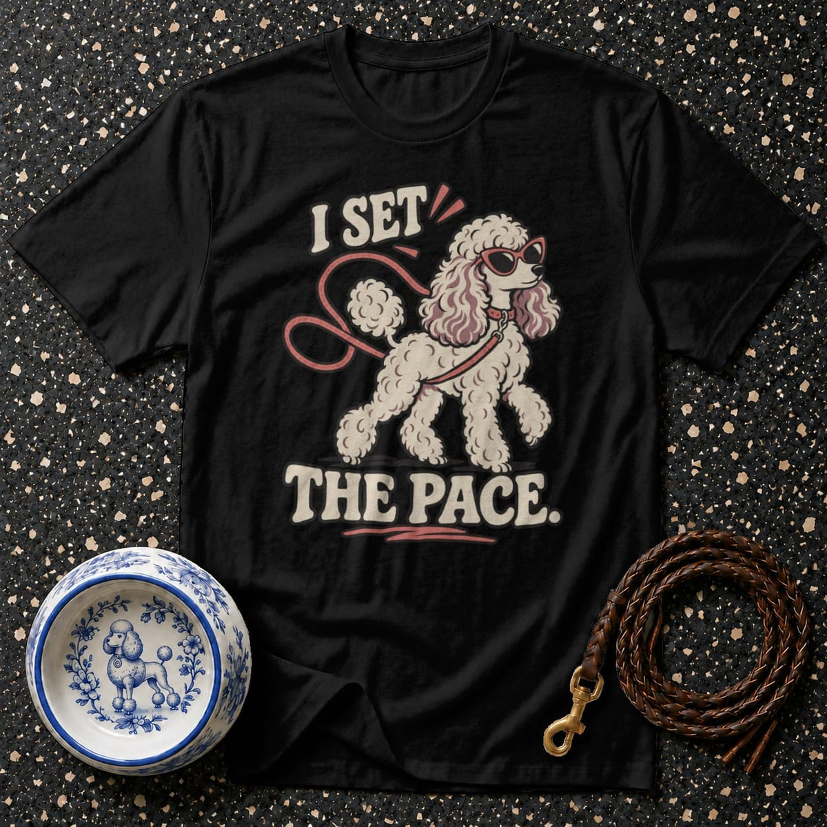 T-shirt I Set The Pace Poodle T-Shirt I Set The Pace Poodle T-Shirt | Premium Dog Apparel