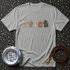 Precious Poodle Pals T-Shirt Cute Poodle Gang T-Shirt | Premium Dog Apparel
