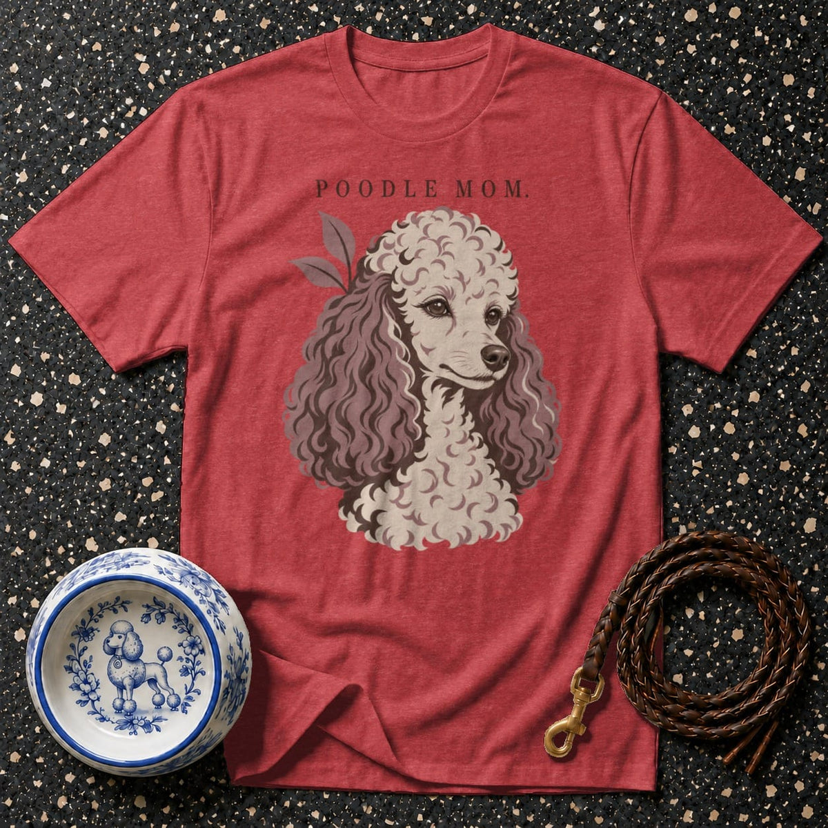 T-shirt Chic Poodle Mom T-Shirt Poodle Mom T-Shirt | Premium Dog Lover Apparel