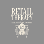 Retail Therapy Poodle Supervisor T-Shirt Retail Therapy Poodle T-Shirt | Dog Lover Apparel