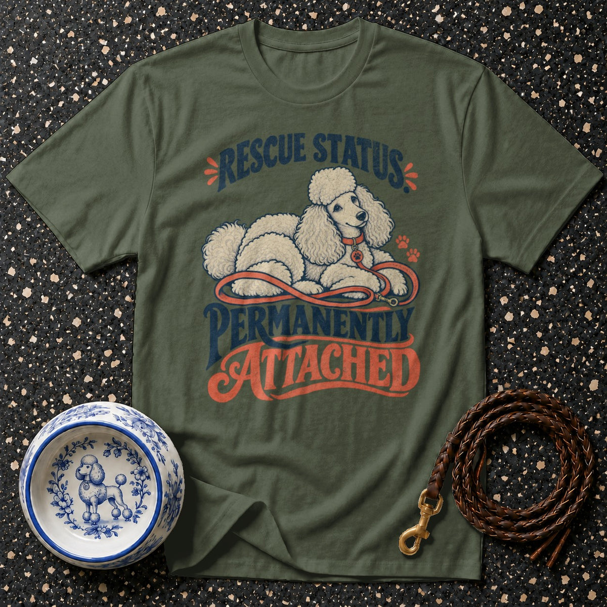 Permanently Attached Poodle T-Shirt