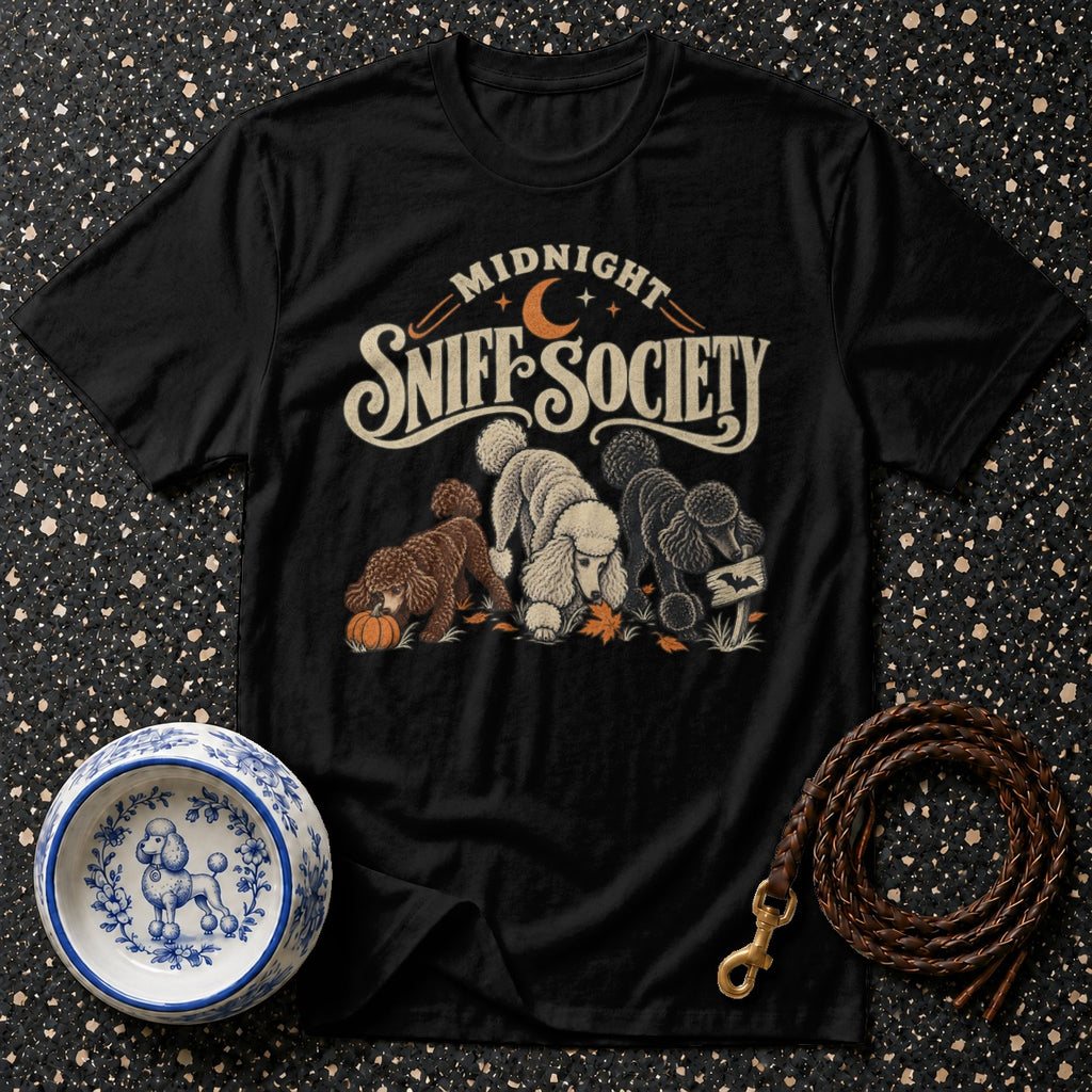 Midnight Sniff Society Poodle T-Shirt