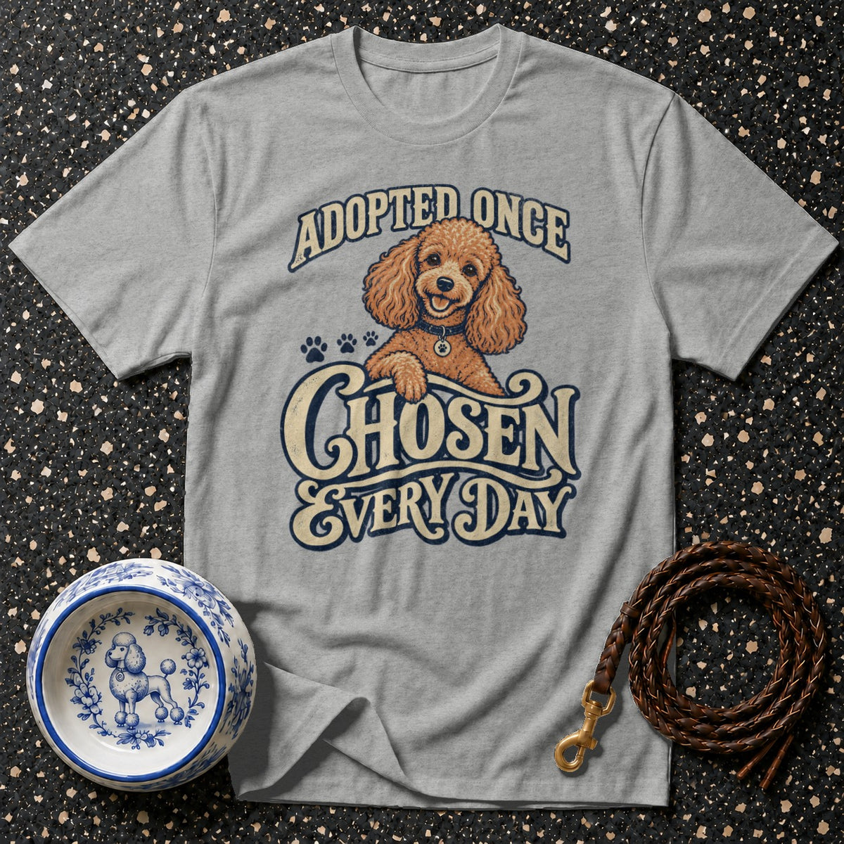 Adopted Once Poodle T-Shirt