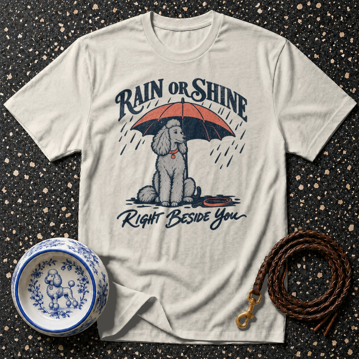 Rain Or Shine Poodle T-Shirt