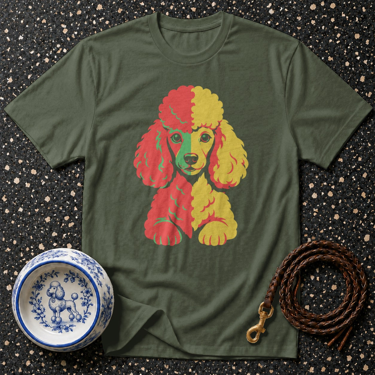 Green t-shirt with tri