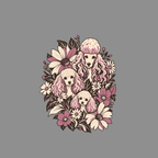 T-shirt Vintage Floral Poodle T-Shirt Poodle Family T-Shirt | Premium Dog Apparel