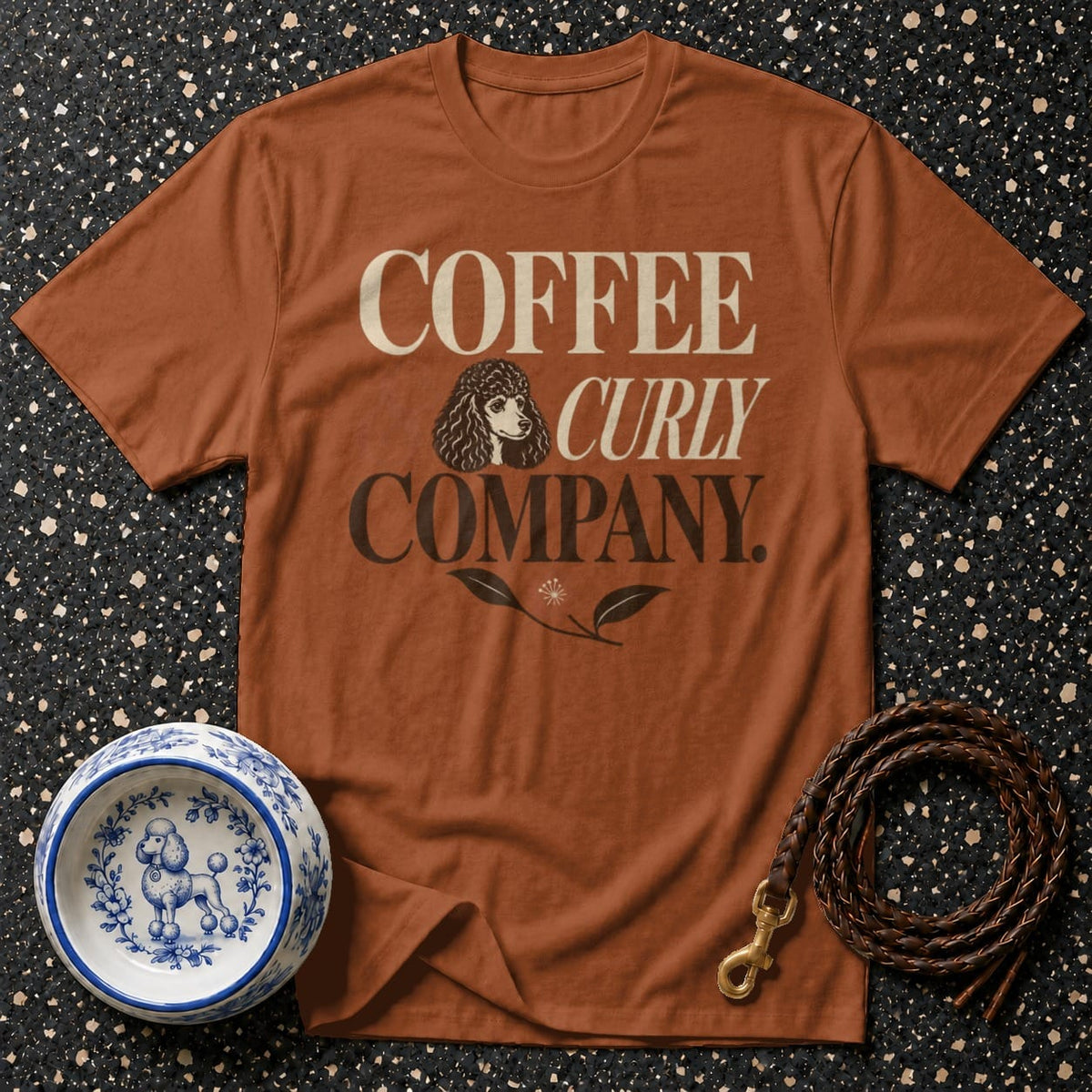 T-shirt Coffee & Curly Company T-Shirt Coffee & Curly T-Shirt | Poodle Lover Gift