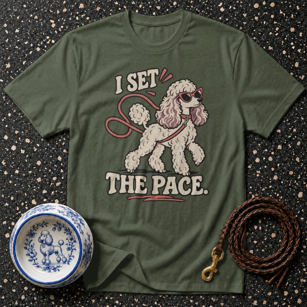 T-shirt I Set The Pace Poodle T-Shirt I Set The Pace Poodle T-Shirt | Premium Dog Apparel
