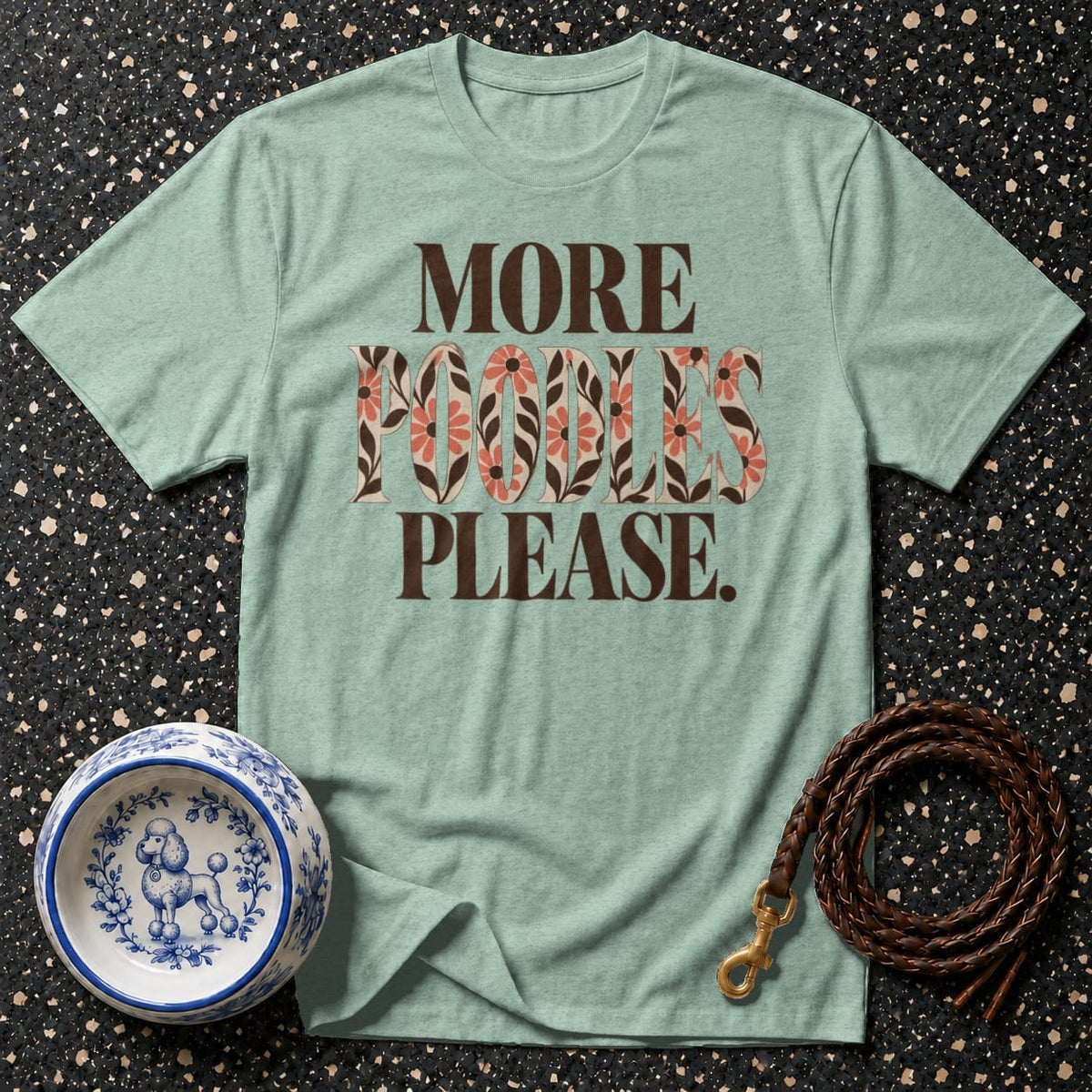 T-shirt Retro More Poodles Please T-Shirt More Poodles Please T-Shirt | Premium Dog Lover Apparel