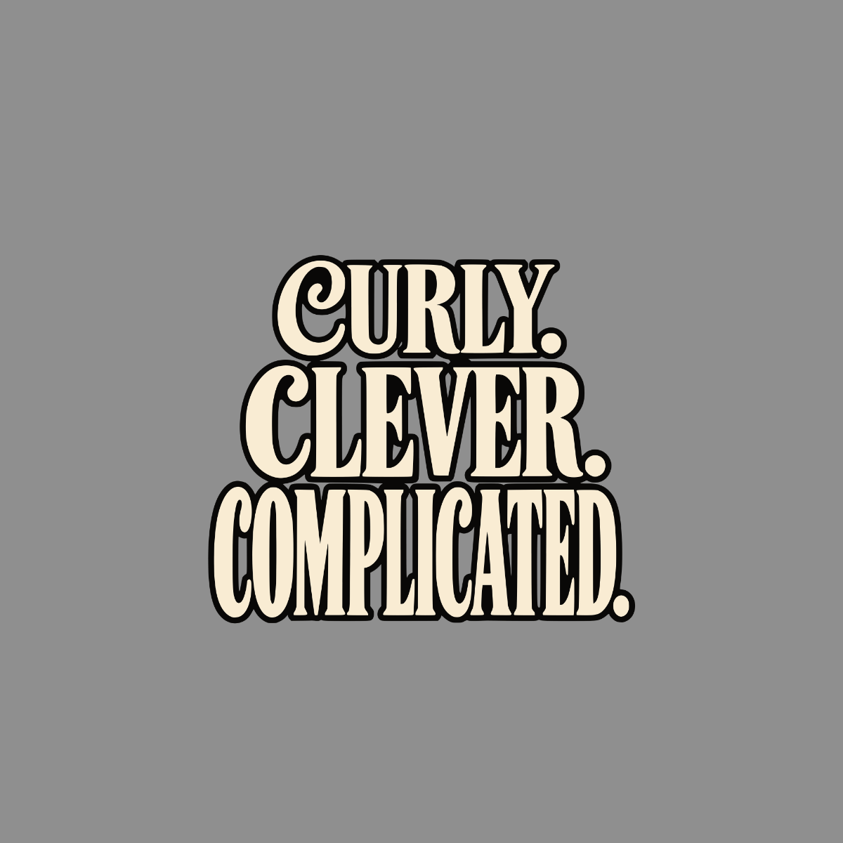 T-shirt Curly Clever Complicated T-Shirt Curly Clever Complicated T-Shirt | Poodle Lover Gift