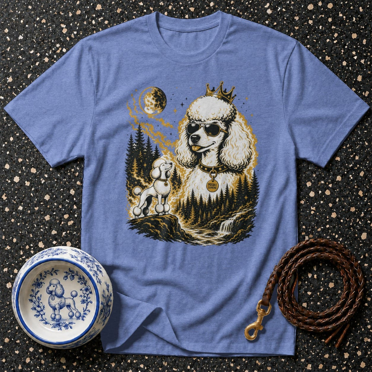 T-shirt Poodle Supreme Moon T-Shirt Poodle Supreme T-Shirt | Regal Canine Apparel