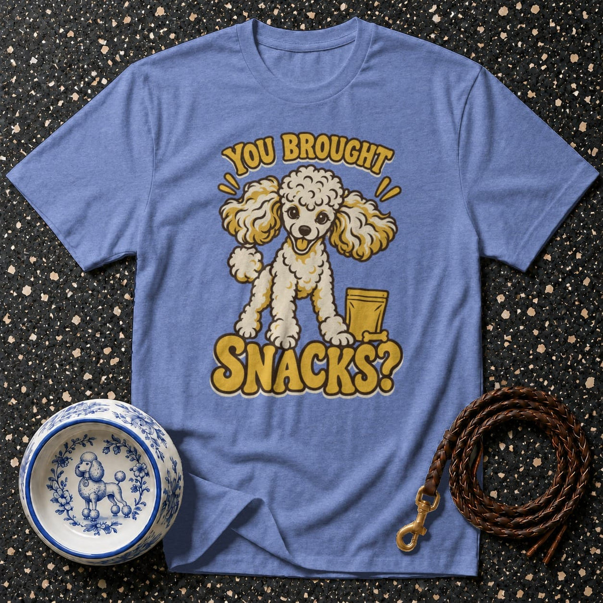 T-shirt Retro Poodle Snacks T-Shirt You Brought Snacks? Poodle T-Shirt | Premium Dog Apparel