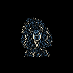 T-shirt Artistic Curly Poodle T-Shirt Poodle Portrait T-Shirt | Premium Dog Apparel