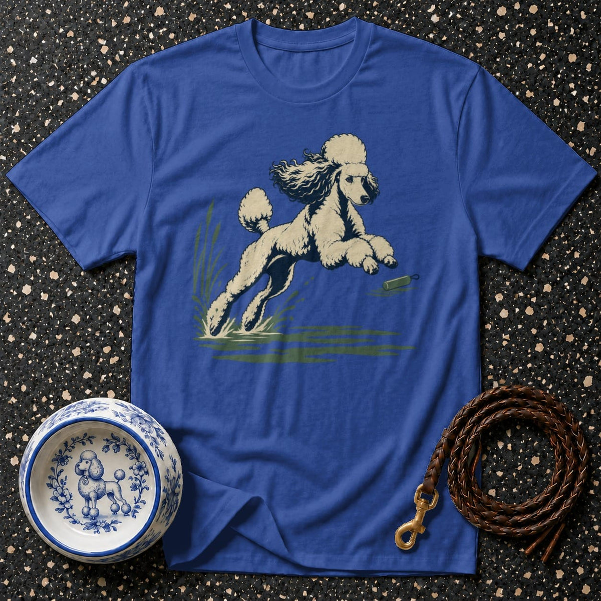 T-shirt Vintage Water Retriever Poodle T-Shirt Vintage Poodle T-Shirt | Retro Dog Graphic Tee