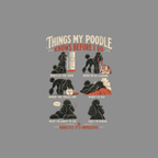Poodle humor: knowing things before I do, treats, leaving, sadness, and being wrong.