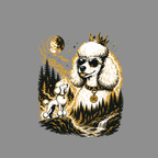 T-shirt Poodle Supreme Moon T-Shirt Poodle Supreme T-Shirt | Regal Canine Apparel